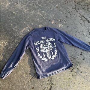 The Gaslight Anthem Navy Long Sleeve Shirt